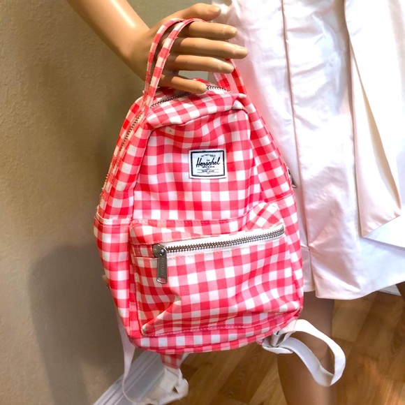 Herschel Supply Company Bags Herschel Pink White Plaid Mini